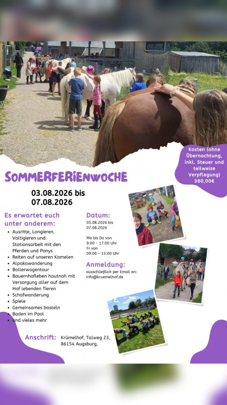 Sommerferienwoche 2026