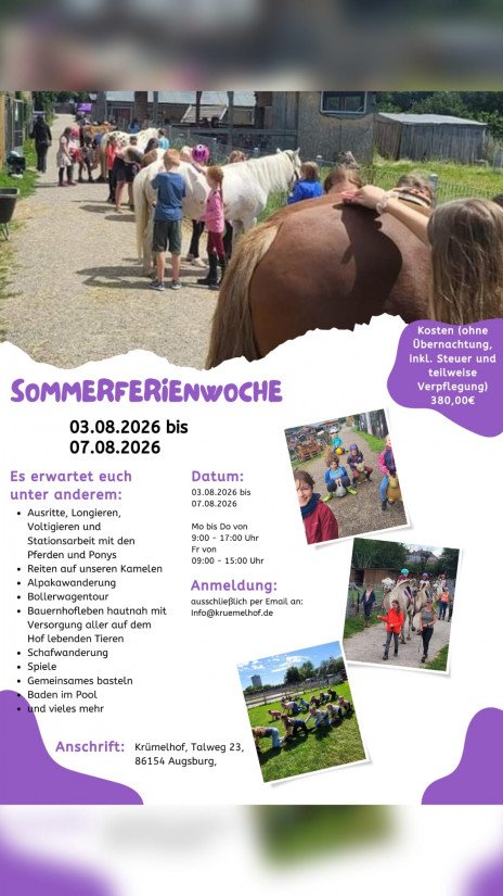 Sommerferienwoche 2026